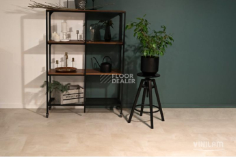 Кварцвиниловые полы Ceramo Vinilam Stone 8 мм 71615 Бетон Белый фото 1 | FLOORDEALER